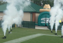 Rental FX Continous C02 Jets Used for Entrance for Stetson Hatters Football