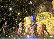 Rental FX Continuous Confetti Blowers Used at NASCAR Finals with Custom Star Shaped Confetti 